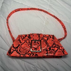 Pretty little thing snakeskin shoulder bag